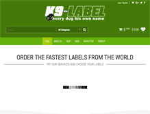 Tablet Screenshot of k9-label.com